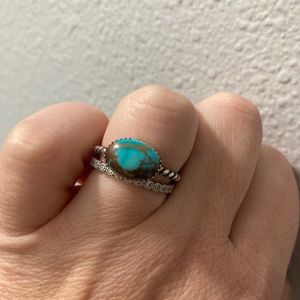 Local artist made turquoise & sterling silver ring